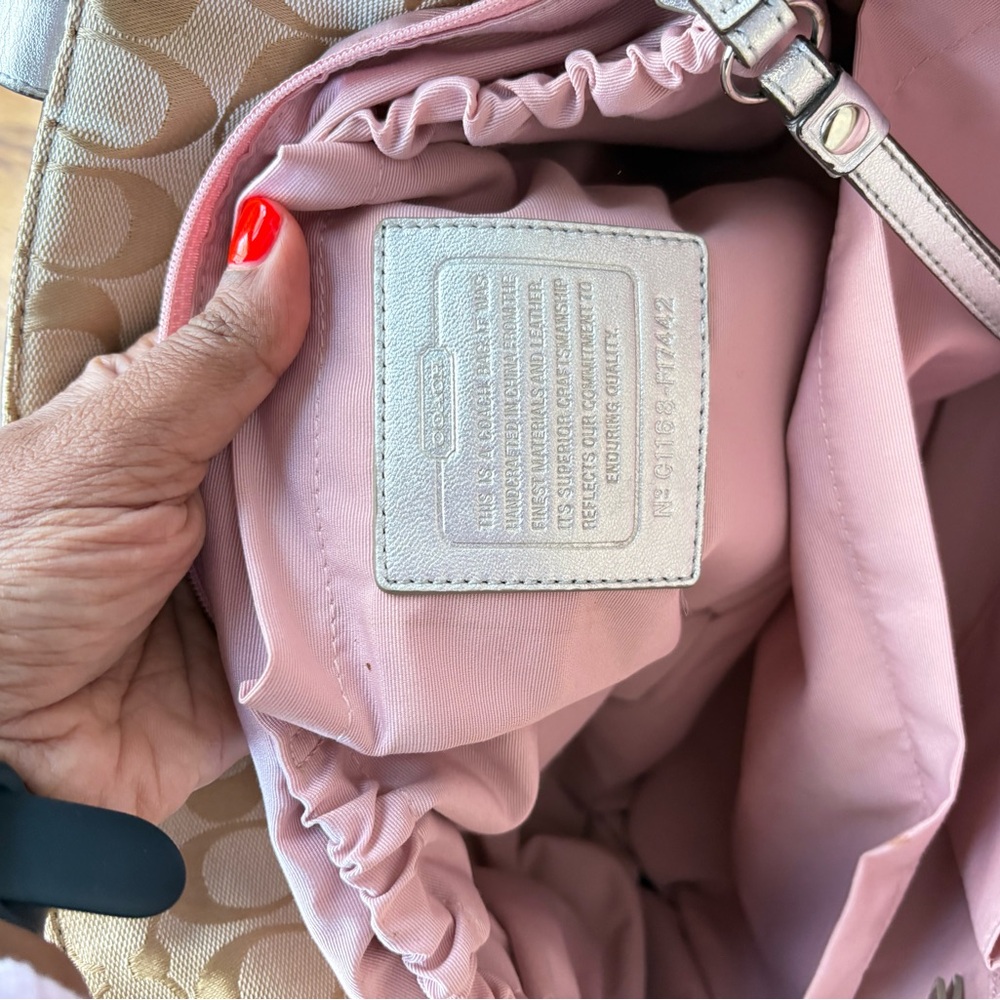 Coach multi stripe diaper bag - Picture 7 of 11